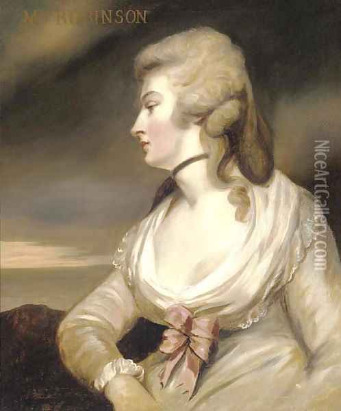 Portrait of Mary Robinson Oil Painting - Sir Joshua Reynolds