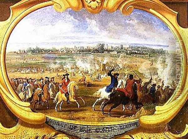 The Blockade of Paris Battle of Brie Comte Robert Oil Painting - Sauveur Le Conte