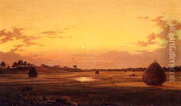 Marsh at Dawn 1859 Oil Painting - Martin Johnson Heade