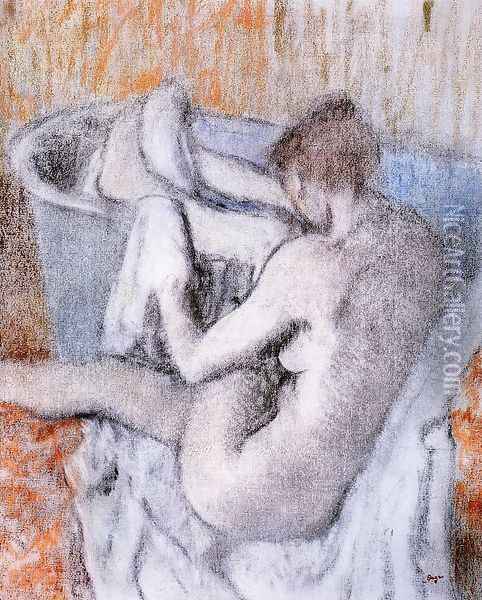 La Toilette apres le Bain Oil Painting - Edgar Degas