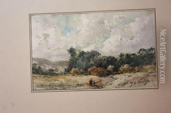 Paysage Au Hameau Oil Painting - William Georges Thornley