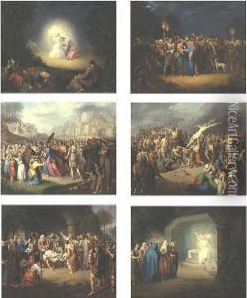 Scenes From The Passion Of Christ Oil Painting - Jules Claude Ziegler