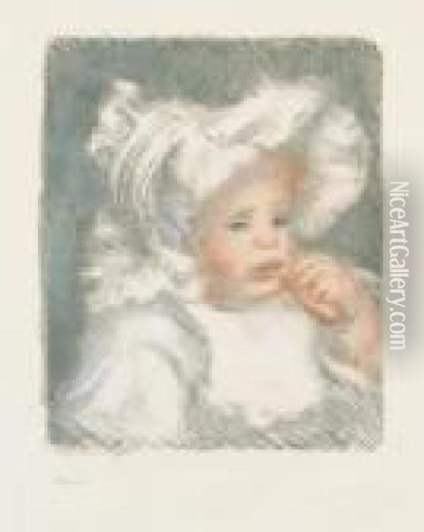 L'enfant Au Biscuit. Oil Painting - Pierre Auguste Renoir