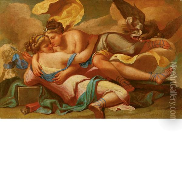 Giove E Callisto Oil Painting - Marco Liberi