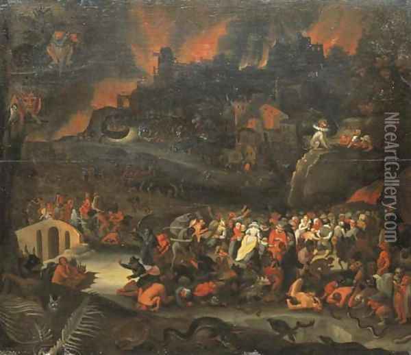 Purgatory Oil Painting - Pieter Huys