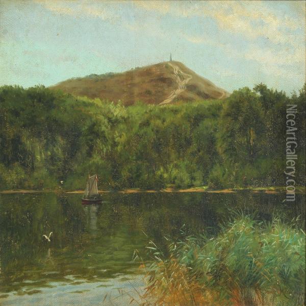 Scenery From Himmelbjerget Oil Painting - Carl Milton Jensen