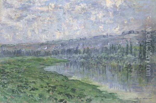 La Seine Et Les Coteaux De Chantemesle Oil Painting - Claude Oscar Monet