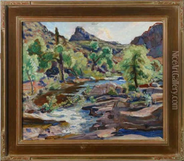 Canyon After Rain Oil Painting - Paul Dougherty