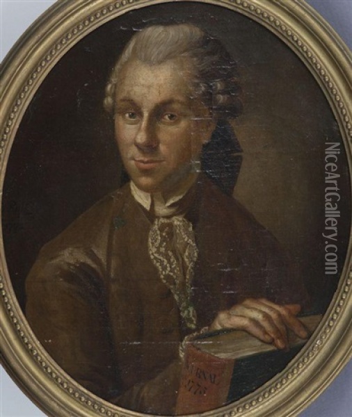 Portrait D'un Gentilhomme Oil Painting - Louis Francois Gerard van der Puyl