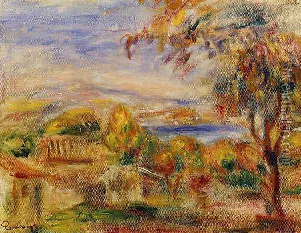 Landscape By The Sea Oil Painting - Pierre Auguste Renoir