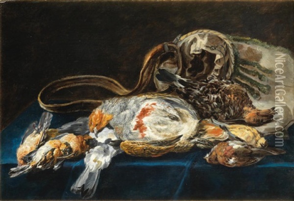 A Still Life Of Dead Game Oil Painting - Jan Fyt