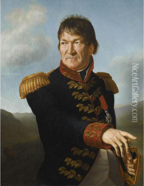 Portrait Of Baron Segoing De Laborde Oil Painting - Antoine-Jean Gros