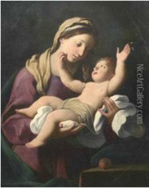 Madonna Col Bambino Oil Painting - Gian Domenico Ferrini