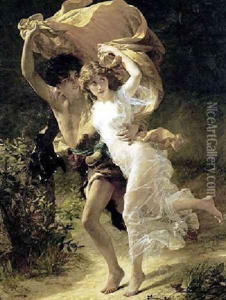 The Storm Oil Painting - Pierre Auguste Cot