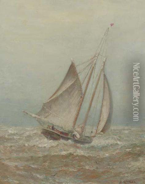 The Aprroaching Storm Oil Painting - James Gale Tyler