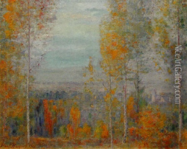 L'automne Oil Painting - Paul Bocquet