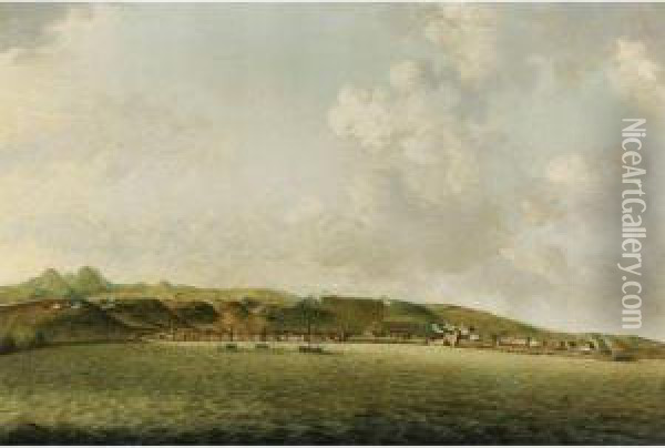 The Attack On Fort Martinique By The English On January 25, 1762,led By General Monckton Oil Painting - Francis Swaine