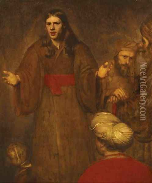 Christ blessing the children Oil Painting - Aert De Gelder