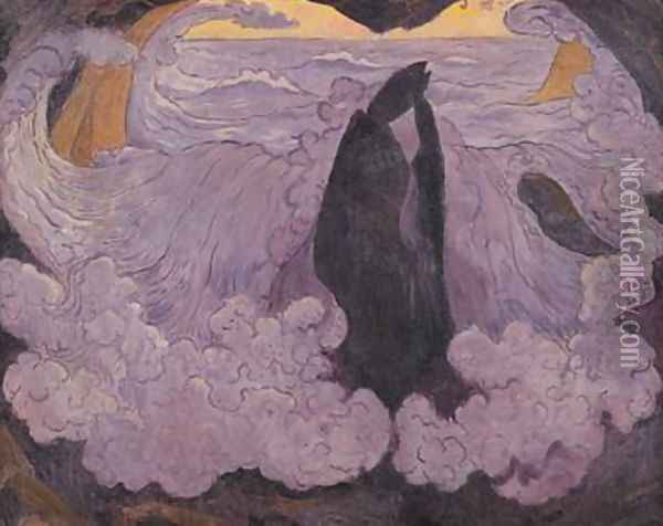 The Violet Wave Oil Painting - Georges Lacombe