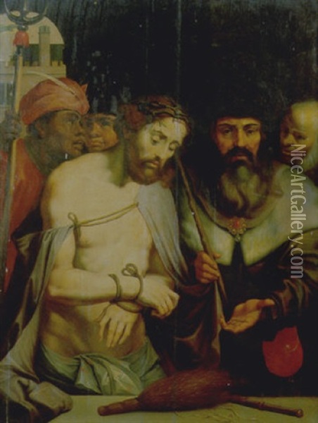 Ecce Homo Oil Painting - Hieronymus Francken the Elder