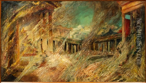 Les Derniers Jours De Pompei Oil Painting - Pinckney Marcius-Simons