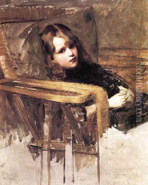 The Easy Chair Oil Painting - John William Waterhouse