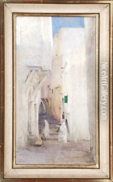 Alger Oil Painting - Pascal Adolphe Jean Dagnan-Bouveret