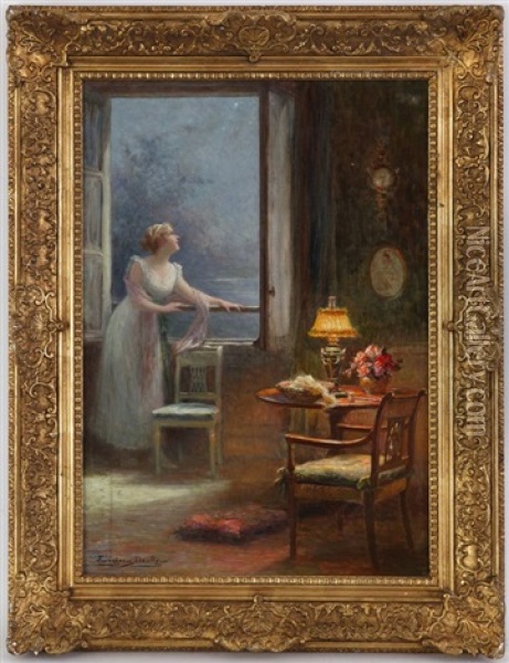 Reve Aux Etoiles Oil Painting - Eugene Auguste Francois Deully