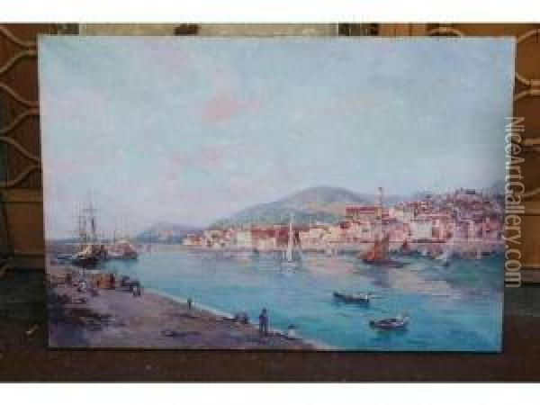 Le Port De Menton Oil Painting - Paul Simons