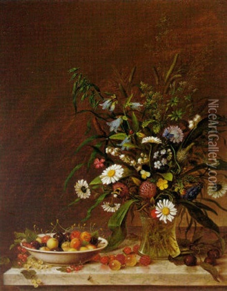 Field Flowers Oil Painting - John Beigel