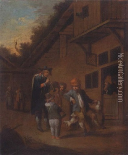 Wandermusikanten Oil Painting - Johann Conrad Seekatz