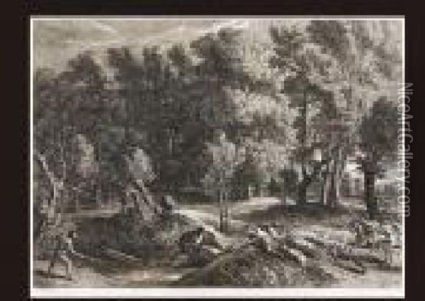 Atlanta Landscape Oil Painting - Peter Paul Rubens