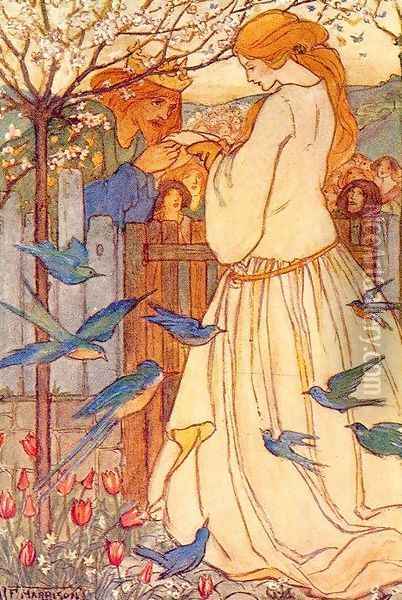 Maiden Song Oil Painting - Emma Florence Harrison