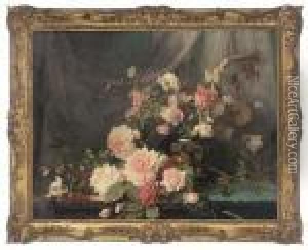 Roses Oil Painting - Sophie Gengembre Anderson