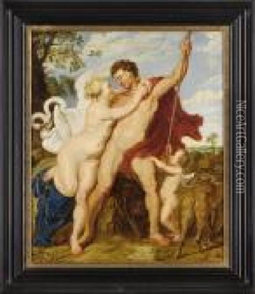 Abschied Von Venus Und Adonis. Oil Painting - Peter Paul Rubens