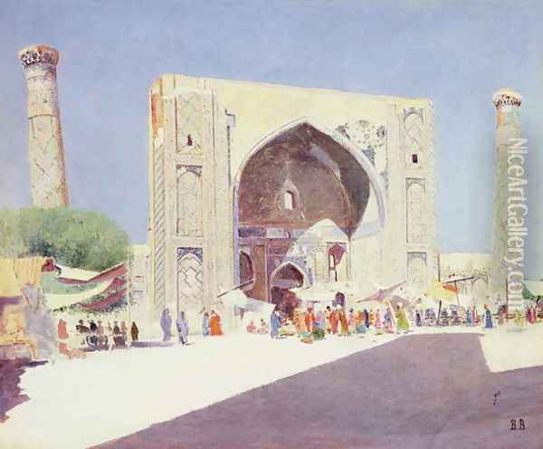 Samarkand, 1869-71 Oil Painting - Vasili Vasilyevich Vereshchagin