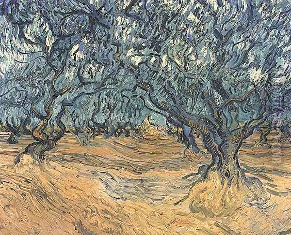 Olive Trees Oil Painting - Vincent Van Gogh