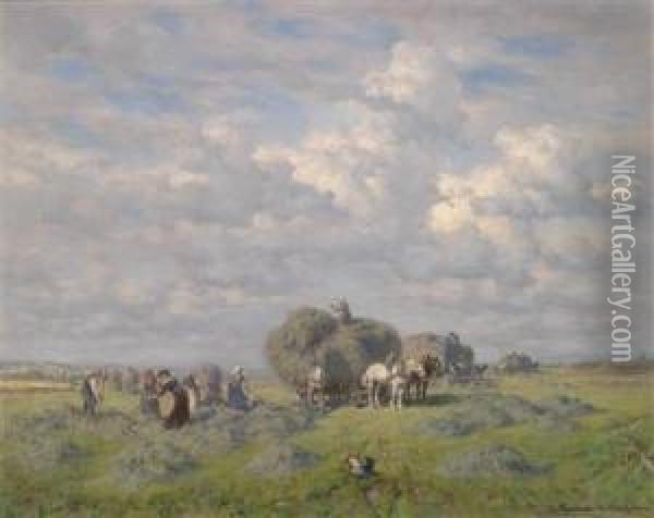 Haymaking On A Summer