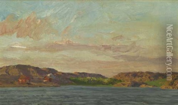 An Der Norwegischen Kuste Oil Painting - Friedrich Kallmorgen