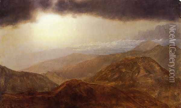 Storm in the Mountains I Oil Painting - Frederic Edwin Church