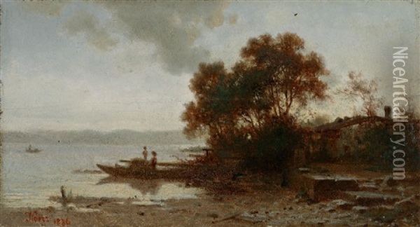 Fraueninsel Chiemsee Oil Painting - Julius Noerr