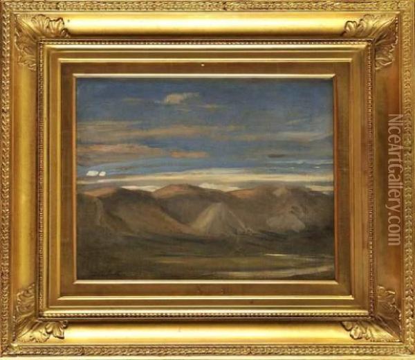 Etude De Ciel En Montagne Oil Painting - Nicolas Louis Cabat