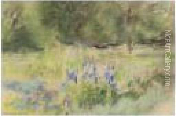 Landschaft (landscape) Oil Painting - Max Liebermann