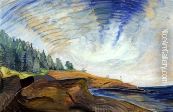 The Point (b.c. Cove) Oil Painting - Emily Carr