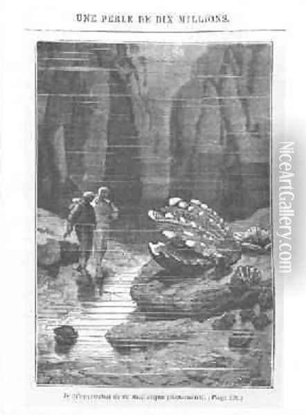 Illustration from 20000 Leagues Under the Sea 2 Oil Painting - Alphonse Marie de Neuville
