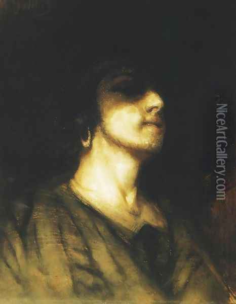 Self-portrait Oil Painting - Maurycy Gottlieb