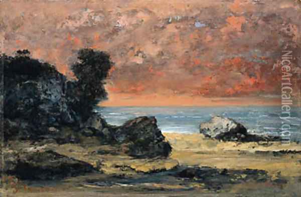 Aprs l'orage, Marine (After the Storm) Oil Painting - Gustave Courbet