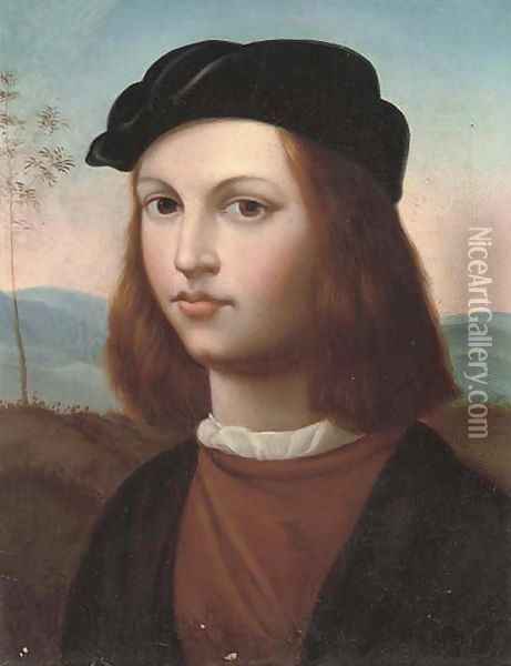 Self-portrait of the artist Oil Painting - Raphael