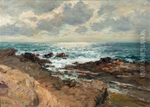 Marine Oil Painting - Jean Baptiste Olive