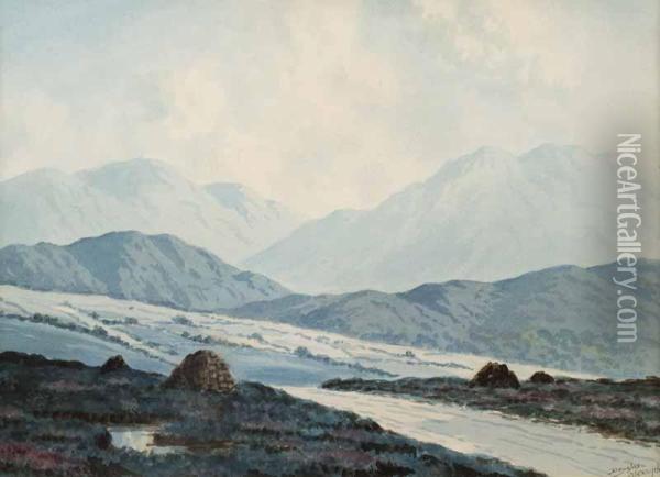 On The Road To Leenane Oil Painting - Douglas Alexander